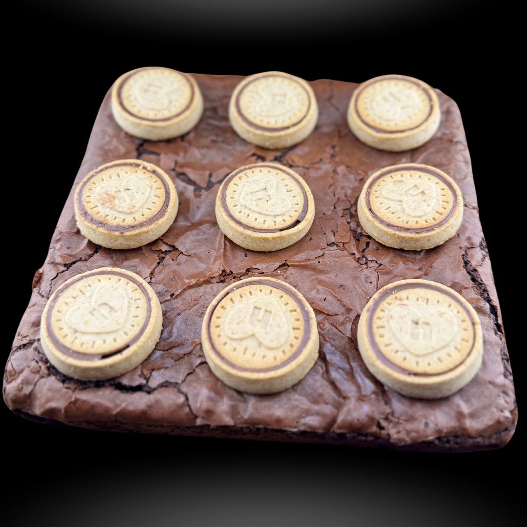 Nutella brownie topped with Nutella biscuits – Brebow Cookies Apple Valley