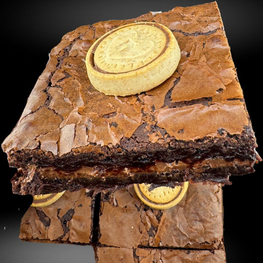 Nutella brownie topped with Nutella biscuits – Brebow Cookies Apple Valley