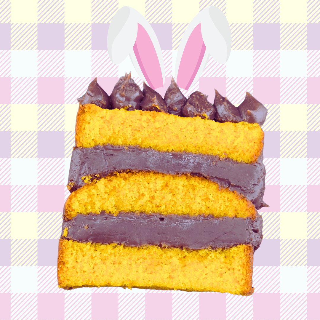 Brazilian carrot cake slice with chocolate truffle – Brebow Cookies Apple Valley