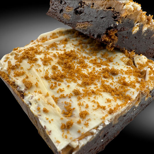 Golden Crunch Biscoff Brownie